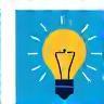 Stylized icon representing expert knowledge or insight with a lightbulb