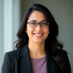 Headshot of Dr. Anya Sharma, Lead Game Designer at Alpen Pixel Studios AG